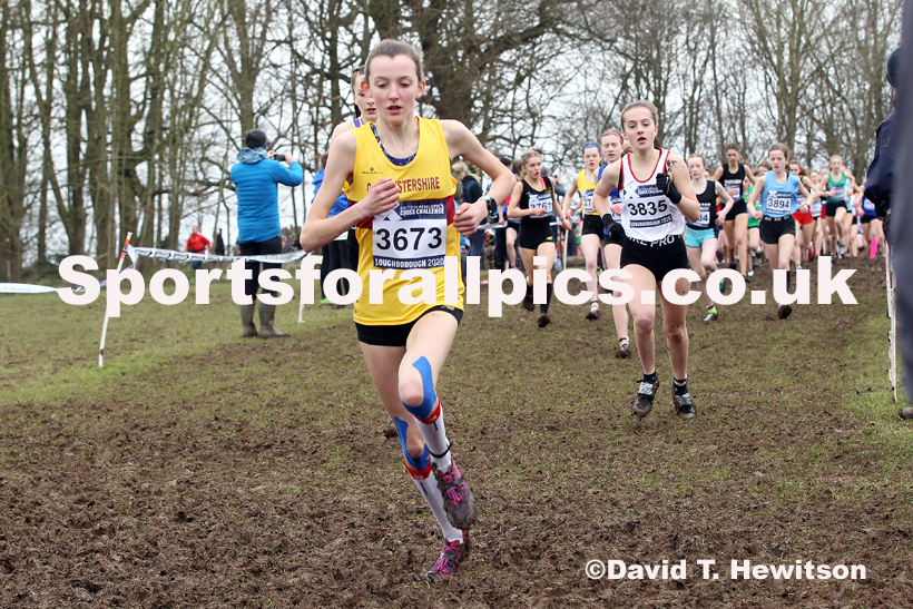 Girls under-15s, 2020 British Athletics Inter Counties Cross Country Champs., Prestwold Hall, Loughborough. Photo: David T. Hewitson/Sports for All Pics